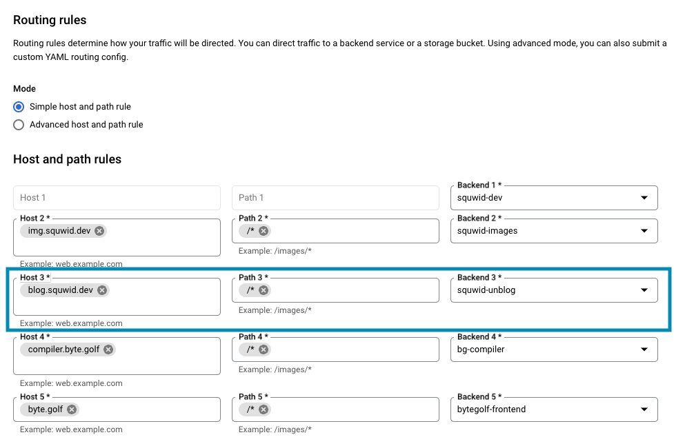 Load Balancer Configuration